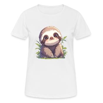 Sloths Sloth - Women's Breathable T-Shirt - white - Front - AI Model Female 172 dark (172cm)