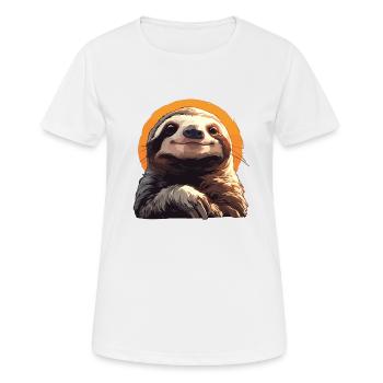 Faultiere Faultier - Frauen T-Shirt atmungsaktiv - Weiß - Vorne - AI Model Female 172 dark (172cm)