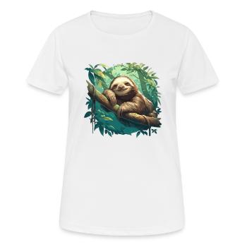 Sloths Sloth - Women's Breathable T-Shirt - white - Front - AI Model Female 172 dark (172cm)