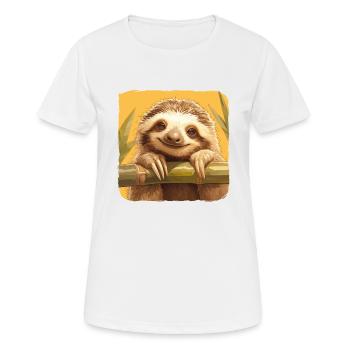 Sloths Sloth - Women's Breathable T-Shirt - white - Front - AI Model Female 172 dark (172cm)