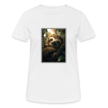Sloths Sloth - Women's Breathable T-Shirt - white - Front - AI Model Female 172 dark (172cm)