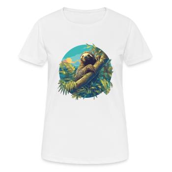 Sloths Sloth - Women's Breathable T-Shirt - white - Front - AI Model Female 172 dark (172cm)