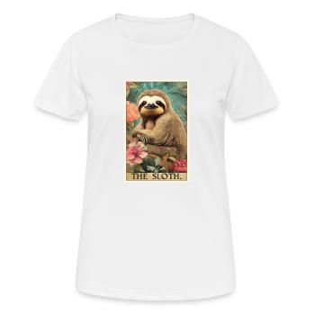 Faultiere Faultier - Frauen T-Shirt atmungsaktiv - Weiß - Vorne - AI Model Female 172 dark (172cm)