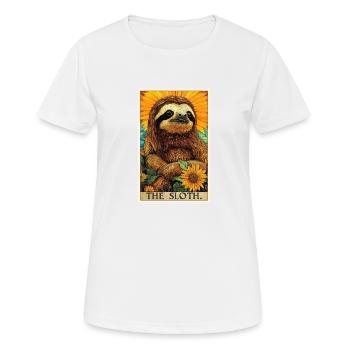 Faultiere Faultier - Frauen T-Shirt atmungsaktiv - Weiß - Vorne - AI Model Female 172 dark (172cm)