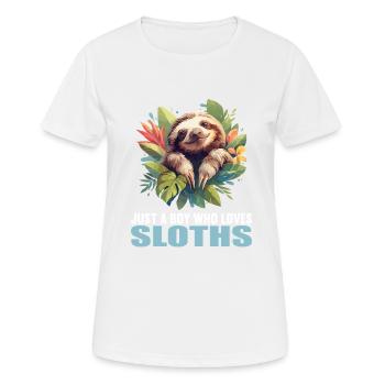 Sloths Sloth - Women's Breathable T-Shirt - white - Front - AI Model Female 172 dark (172cm)