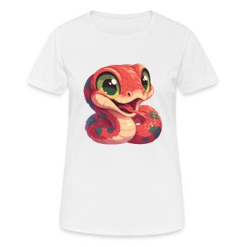 Serpents Serpent - T-shirt respirant Femme - blanc - Devant - AI Model Female 172 dark (172cm)