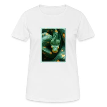 Serpents Serpent - T-shirt respirant Femme - blanc - Devant - AI Model Female 172 dark (172cm)