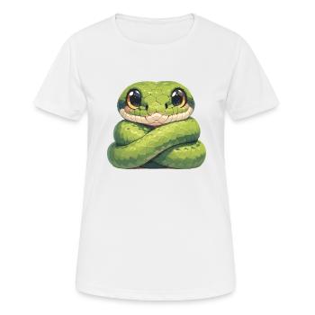 Serpents Serpent - T-shirt respirant Femme - blanc - Devant - AI Model Female 172 dark (172cm)