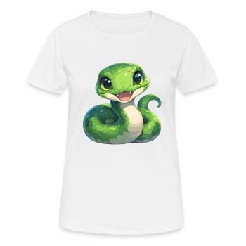 Serpents Serpent - T-shirt respirant Femme - blanc - Devant - AI Model Female 172 dark (172cm)