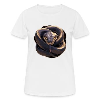 Serpents Serpent - T-shirt respirant Femme - blanc - Devant - AI Model Female 172 dark (172cm)