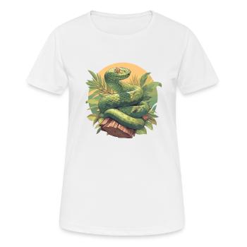Serpents Serpent - T-shirt respirant Femme - blanc - Devant - AI Model Female 172 dark (172cm)