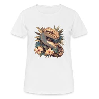 Serpents Serpent - T-shirt respirant Femme - blanc - Devant - AI Model Female 172 dark (172cm)