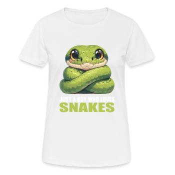 Serpents Serpent - T-shirt respirant Femme - blanc - Devant - AI Model Female 172 dark (172cm)