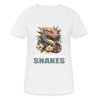 Serpents Serpent - T-shirt respirant Femme - blanc - Devant - AI Model Female 172 dark (172cm)