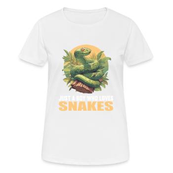 Serpents Serpent - T-shirt respirant Femme - blanc - Devant - AI Model Female 172 dark (172cm)