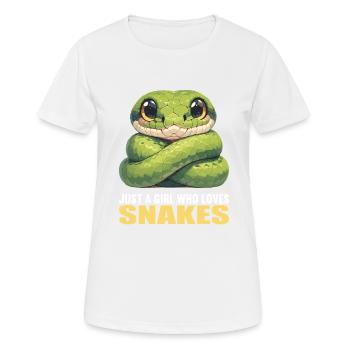 Serpents Serpent - T-shirt respirant Femme - blanc - Devant - AI Model Female 172 dark (172cm)