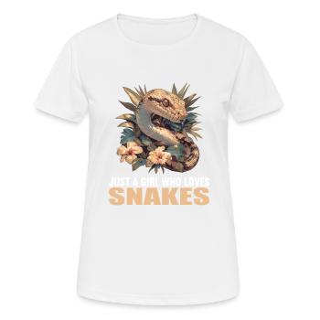 Serpents Serpent - T-shirt respirant Femme - blanc - Devant - AI Model Female 172 dark (172cm)