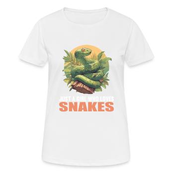 Serpents Serpent - T-shirt respirant Femme - blanc - Devant - AI Model Female 172 dark (172cm)