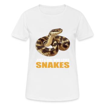 Serpents Serpent - T-shirt respirant Femme - blanc - Devant - AI Model Female 172 dark (172cm)