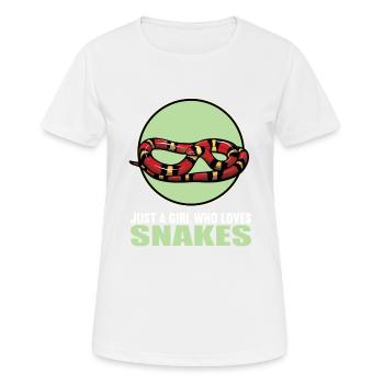 Serpents Serpent - T-shirt respirant Femme - blanc - Devant - AI Model Female 172 dark (172cm)