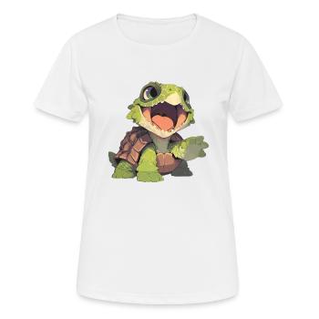 Snapping Turtles Snapping Turtle - Women's Breathable T-Shirt - white - Front - AI Model Female 172 dark (172cm)