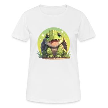 Snapping Turtles Snapping Turtle - Women's Breathable T-Shirt - white - Front - AI Model Female 172 dark (172cm)