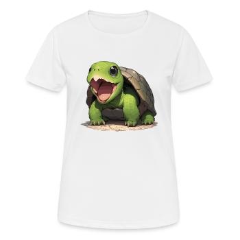 Snapping Turtles Snapping Turtle - Women's Breathable T-Shirt - white - Front - AI Model Female 172 dark (172cm)