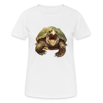 Snapping Turtles Snapping Turtle - Women's Breathable T-Shirt - white - Front - AI Model Female 172 dark (172cm)