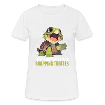 Snapping Turtles Snapping Turtle - Women's Breathable T-Shirt - white - Front - AI Model Female 172 dark (172cm)