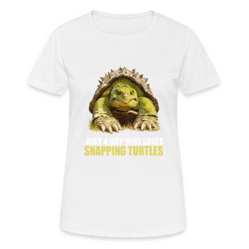 Snapping Turtles Snapping Turtle - Women's Breathable T-Shirt - white - Front - AI Model Female 172 dark (172cm)