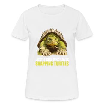 Snapping Turtles Snapping Turtle - Women's Breathable T-Shirt - white - Front - AI Model Female 172 dark (172cm)