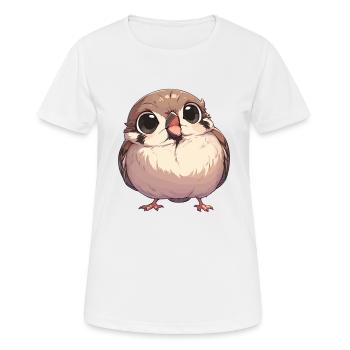 Moineaux Moineau - T-shirt respirant Femme - blanc - Devant - AI Model Female 172 dark (172cm)