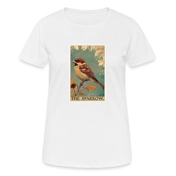 Moineaux Moineau - T-shirt respirant Femme - blanc - Devant - AI Model Female 172 dark (172cm)