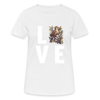 Moineaux Moineau - T-shirt respirant Femme - blanc - Devant - AI Model Female 172 dark (172cm)