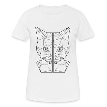 amant de chemise de chat de chat, ami de chat - T-shirt respirant Femme - blanc - Devant - AI Model Female 172 dark (172cm)