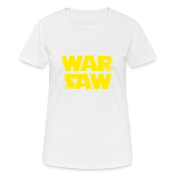 Varsovie - T-shirt respirant Femme - blanc - Devant - AI Model Female 172 dark (172cm)