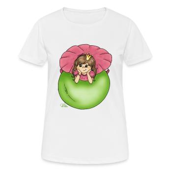 Prinzessin auf der Erbse - Frauen T-Shirt atmungsaktiv - Weiß - Vorne - AI Model Female 172 dark (172cm)