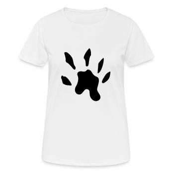 otter pawprint - Women's Breathable T-Shirt - white - Front - AI Model Female 172 dark (172cm)