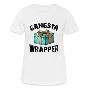 Gangsta Wrapper - Christmas - Packers - Women's Breathable T-Shirt - white - Front - AI Model Female 172 dark (172cm)