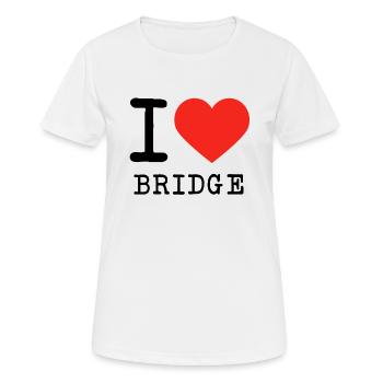 I love Bridge - Frauen T-Shirt atmungsaktiv - Weiß - Vorne - AI Model Female 172 dark (172cm)