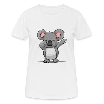 Koala - Frauen T-Shirt atmungsaktiv - Weiß - Vorne - AI Model Female 172 dark (172cm)