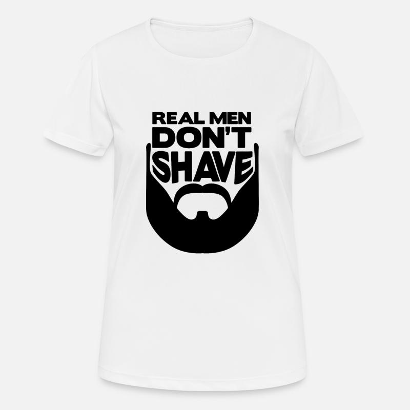 Beard Beard bearded beard mustache schnauzer - Women's Breathable T-Shirt - white