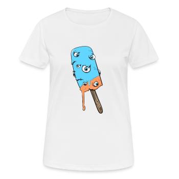 Augencreme Genuss - Frauen T-Shirt atmungsaktiv - Weiß - Vorne - AI Model Female 172 dark (172cm)