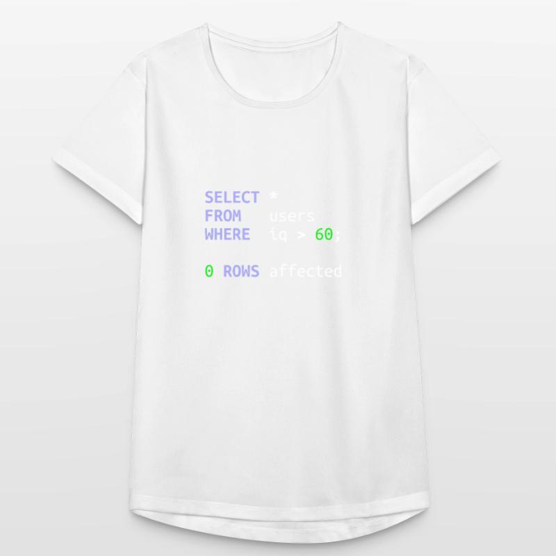Logiciel développeur SQL Coder Geek Cadeau T-shirt respirant Femme