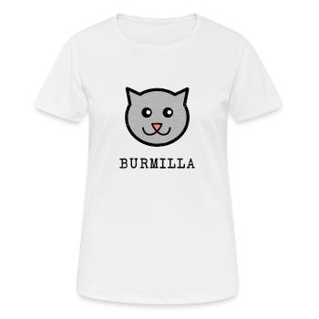 My cat is a Burmilla - Frauen T-Shirt atmungsaktiv - Weiß - Vorne - AI Model Female 172 dark (172cm)