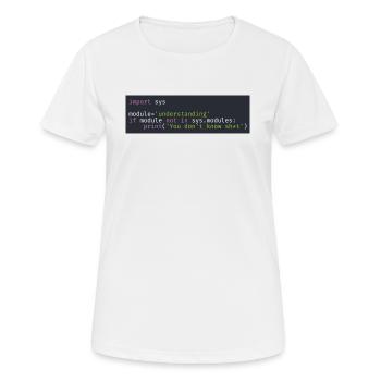 Programmer, Software, Computer Science, Developer - Women's Breathable T-Shirt - white - Front - AI Model Female 172 dark (172cm)
