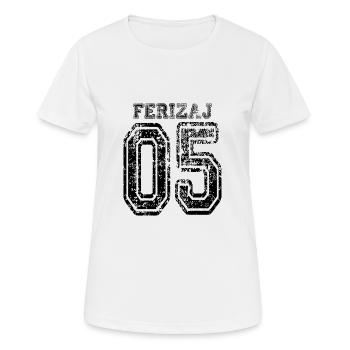 Ferizaj 05 Albanais kosovars Cadeau Design - T-shirt respirant Femme - blanc - Devant - AI Model Female 172 dark (172cm)