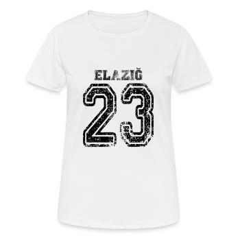 23 Elazig plaque d'immatriculation turque comme un cadeau - T-shirt respirant Femme - blanc - Devant - AI Model Female 172 dark (172cm)