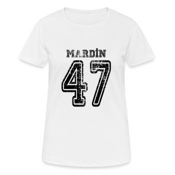 47 Mardin plaque d'immatriculation turque comme un cadeau - T-shirt respirant Femme - blanc - Devant - AI Model Female 172 dark (172cm)