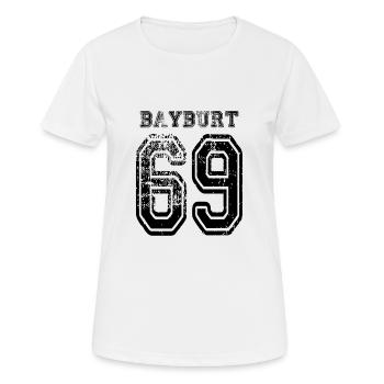 69 Bayburt Turkish License Plate as a gift - Women's Breathable T-Shirt - white - Front - AI Model Female 172 dark (172cm)